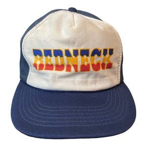 Vintage Youngan YA SnapBack hat cap “Redneck” Blue & White
